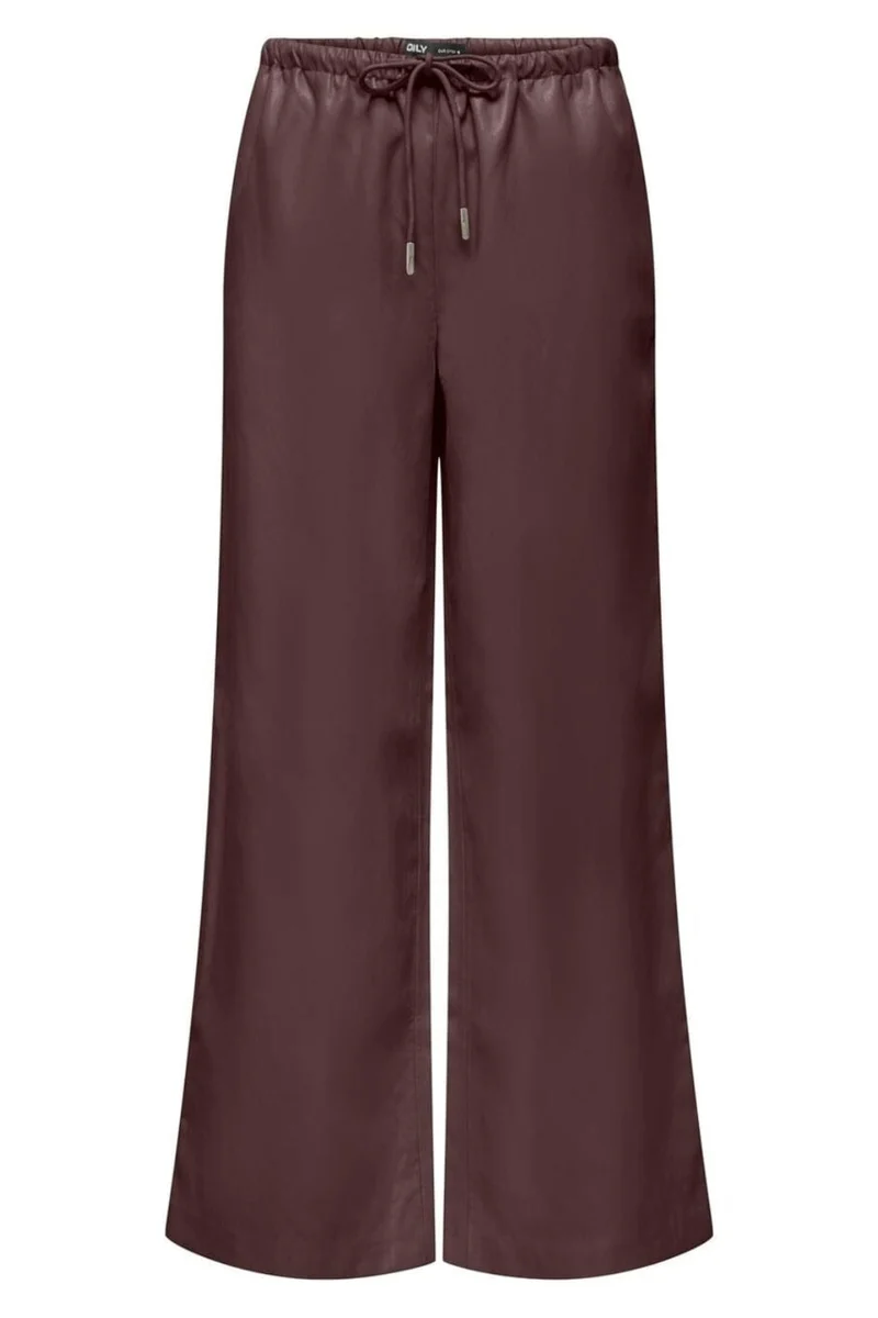 Only - Onlmini Faux Leather Pants Cc - 5100465 Decadent Chocolate