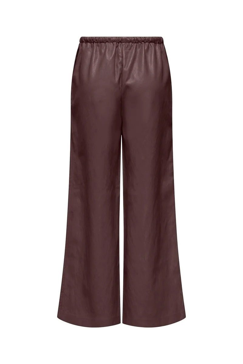 Only - Onlmini Faux Leather Pants Cc - 5100465 Decadent Chocolate