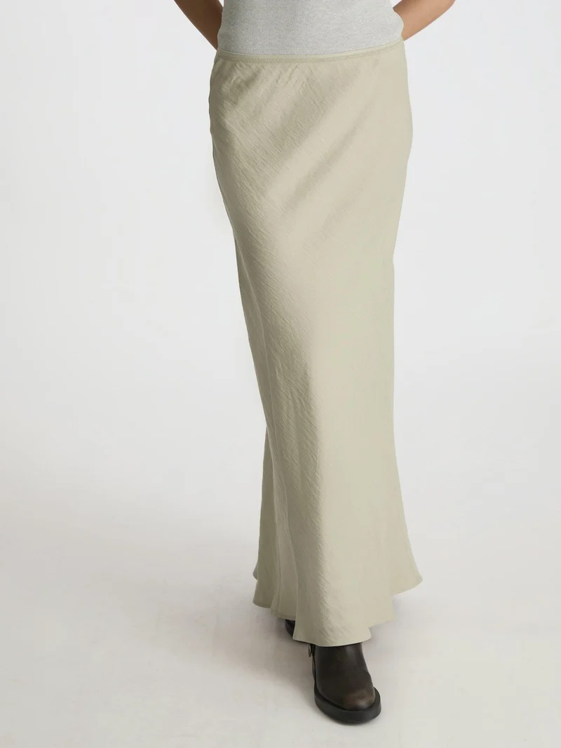 Neo Noir - Vicky Structure Skirt - Smoke Green