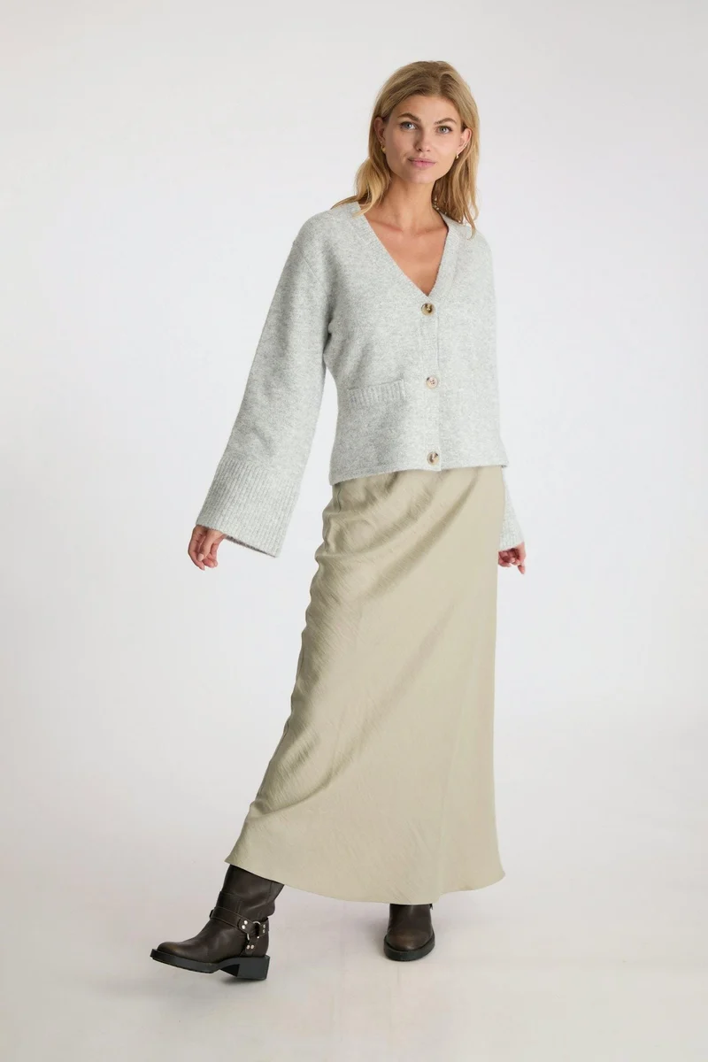 Neo Noir - Vicky Structure Skirt - Smoke Green