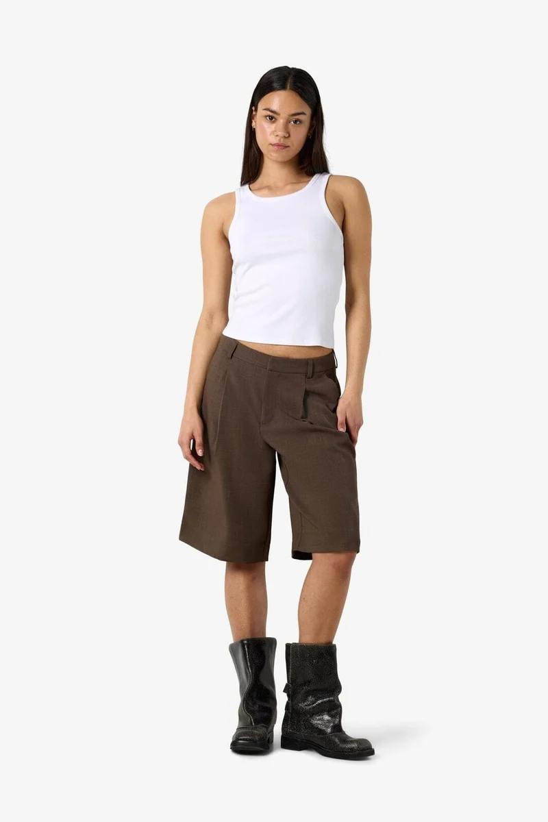 Noisy May - Nmmonna Maile Bermuda Shorts - 5115581 Chocolate Brown