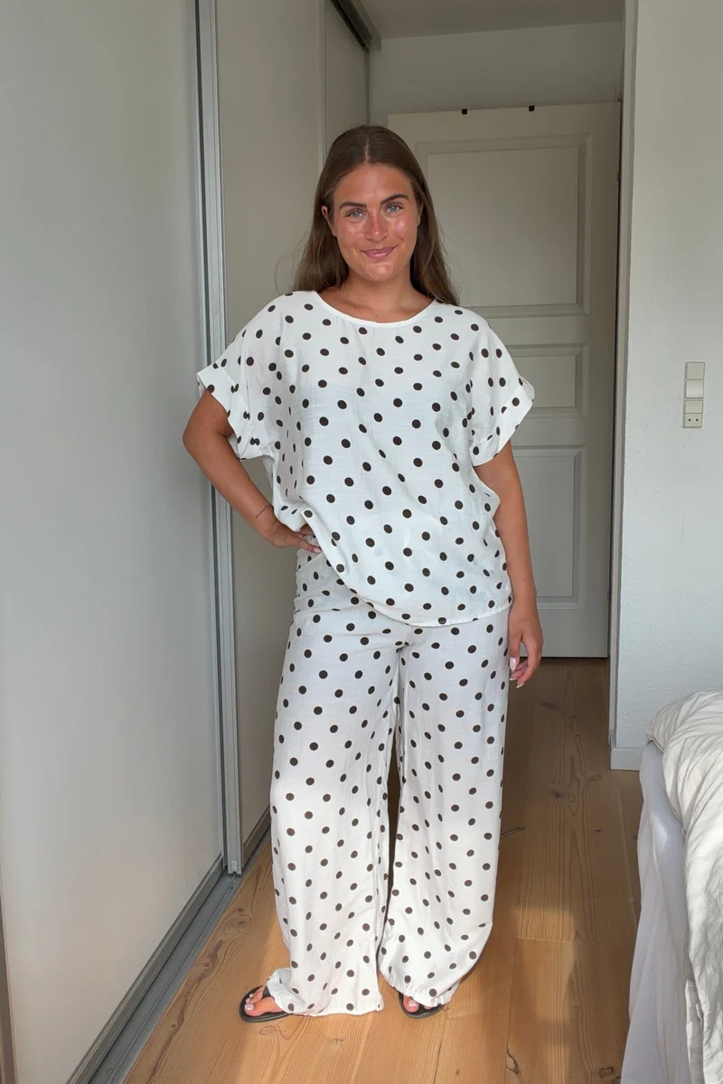 A-Bee - Delara Pants - White