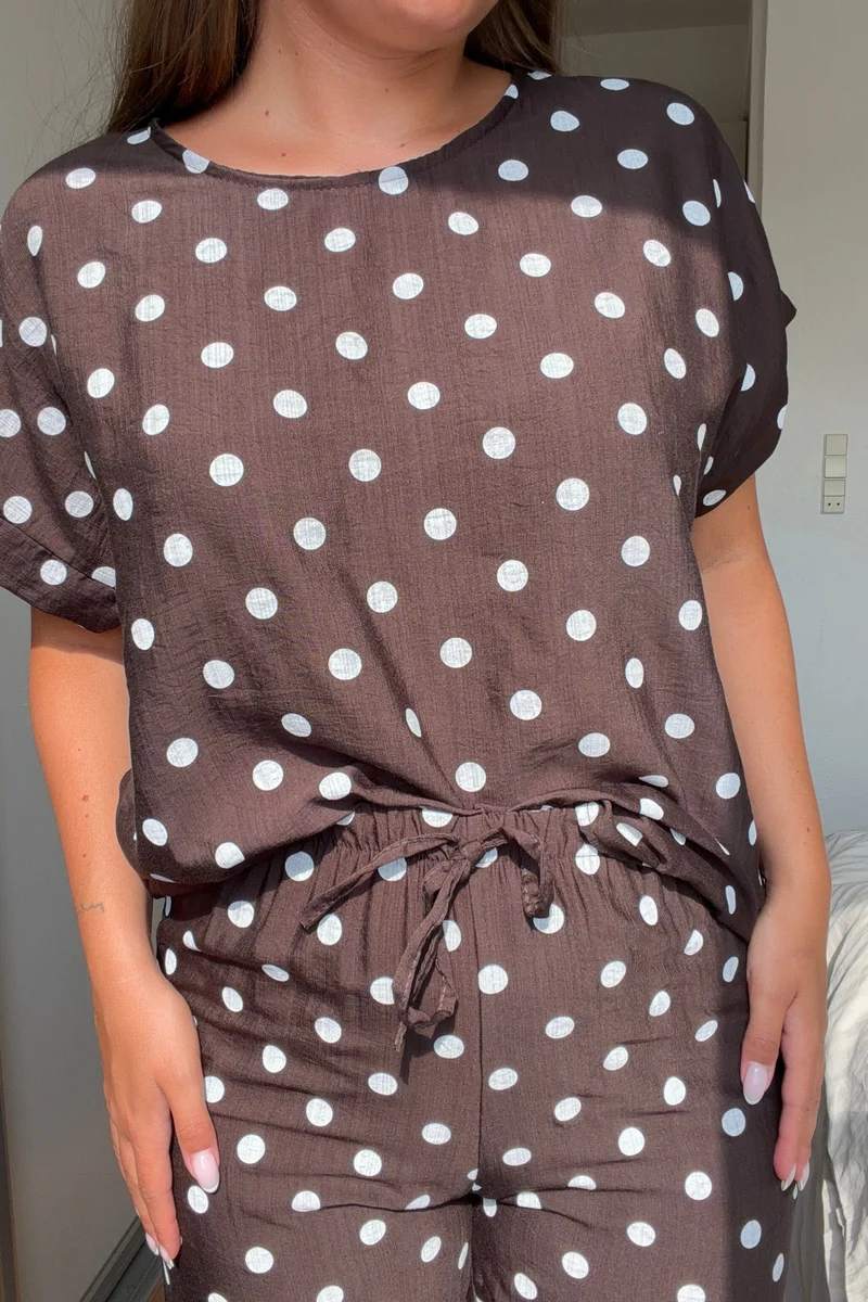 A-Bee - Delara Pants - Dark Brown