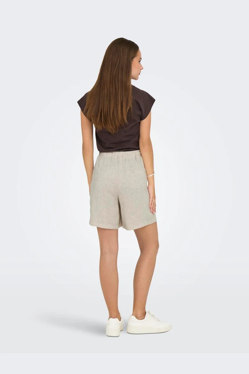 Only - Onlsiesta Pull-Up Lin Bl Shorts - 4597039 Moonbeam