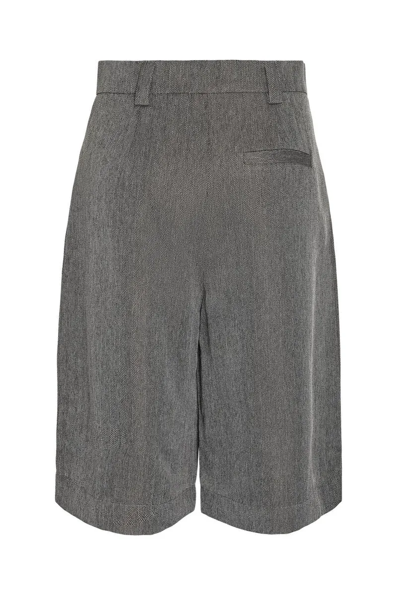 Noisy May - Nmremy Bermuda Shorts Tlr - 5056930 Dark Grey Herringbone