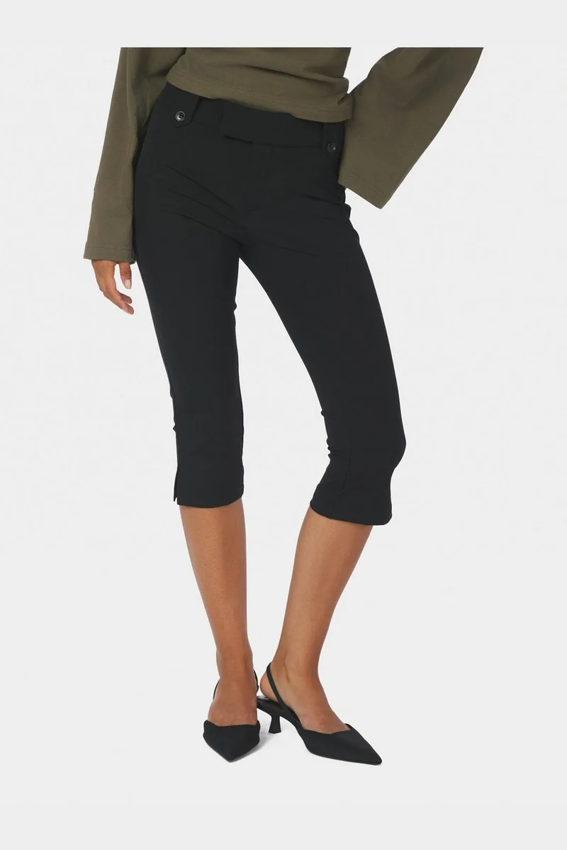 Neo Noir - Shawnee Capri Stretch Pants 171254 - 100 - Black