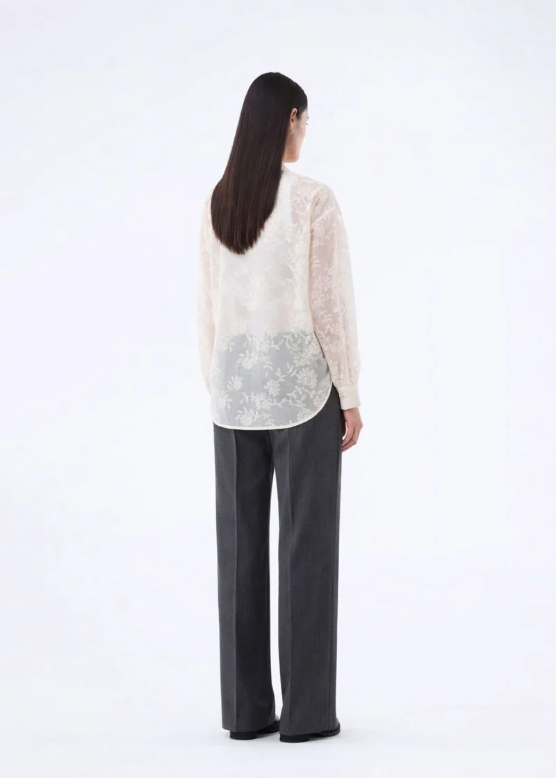 Modström - Birnamd Pants 59232 - 13618 - Grey Melange Pinstripe