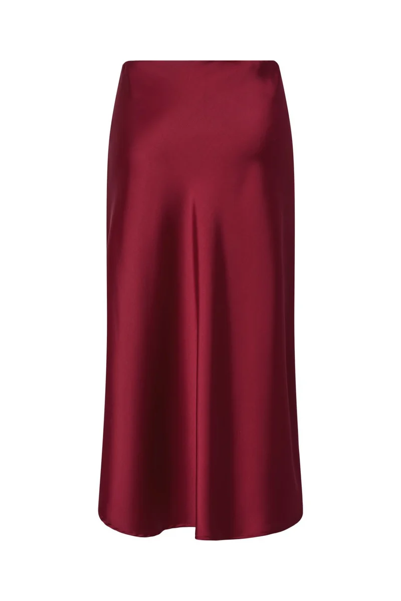 Yas - Yaspella Midi Skirt - 4791860 Tibetan Red