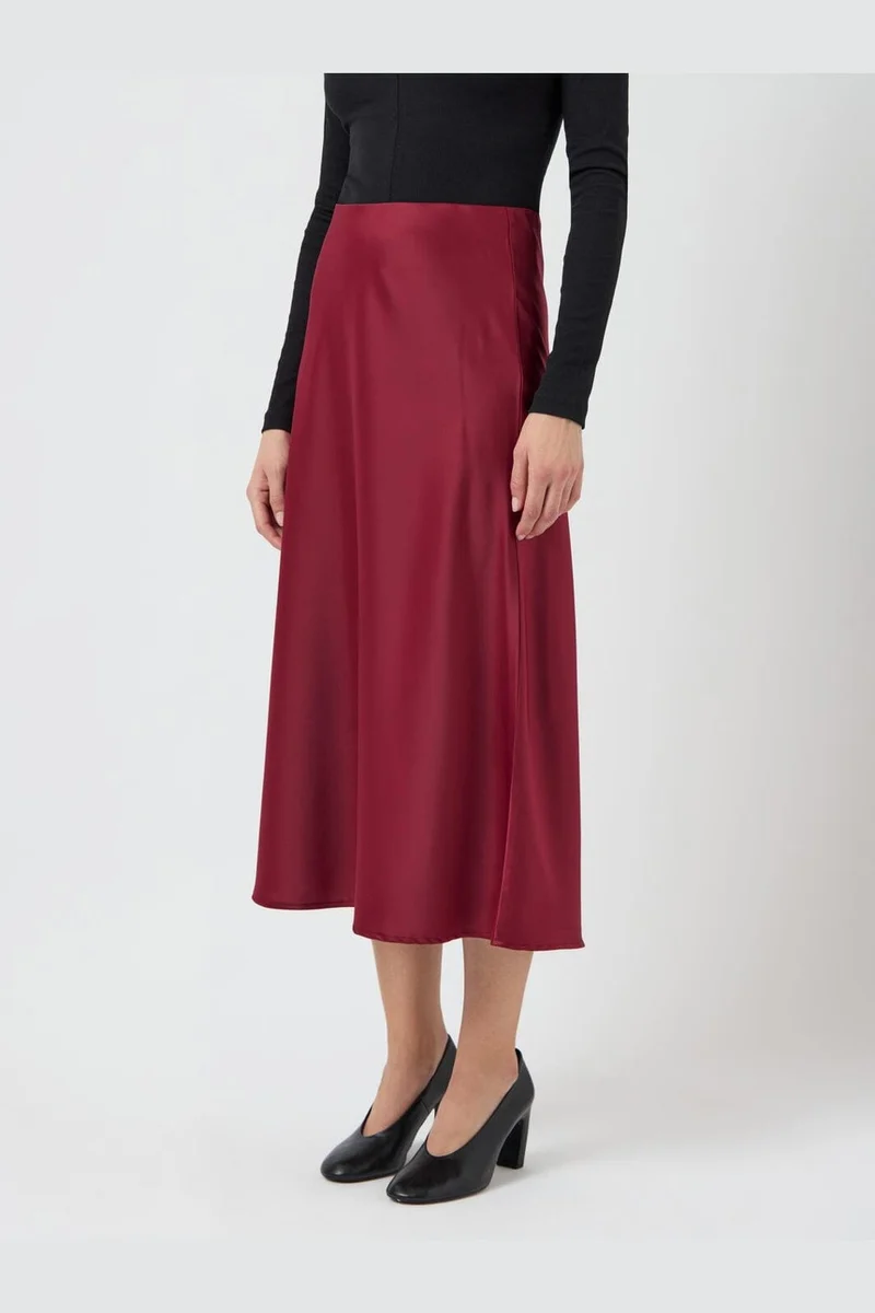 Yas - Yaspella Midi Skirt - 4791860 Tibetan Red