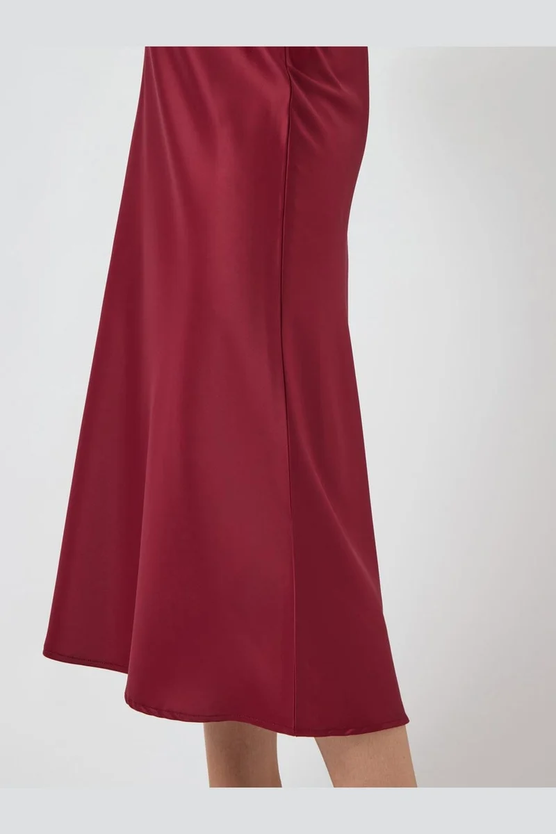 Yas - Yaspella Midi Skirt - 4791860 Tibetan Red