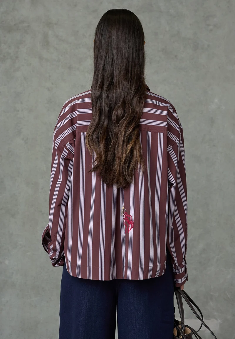 Love & Divine - Love1555-1 20019 - 830 - Brown Stripes Emb.