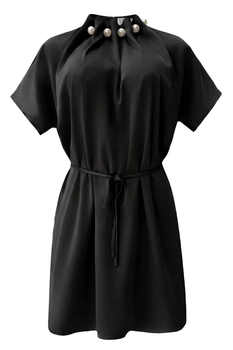 Liberte - Pip Ss Pearl Dress 22455 - Black