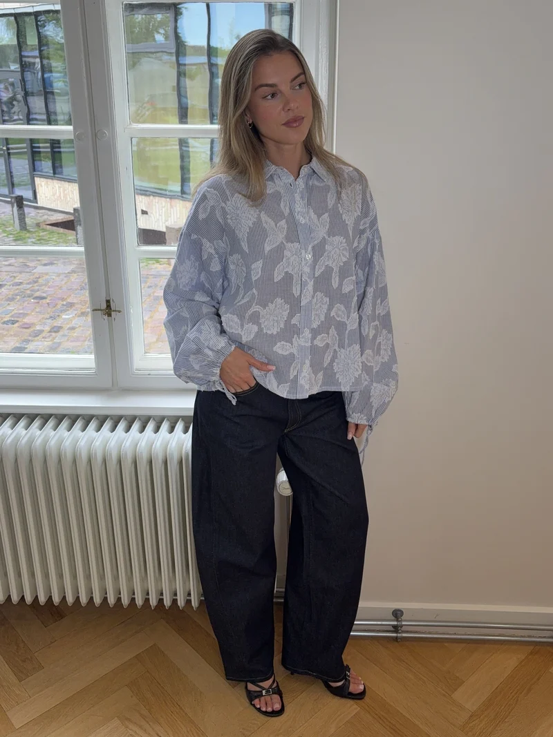 Modström - Cristanmd Shirt 59353 - 11198 - Blue Striped Jacquard