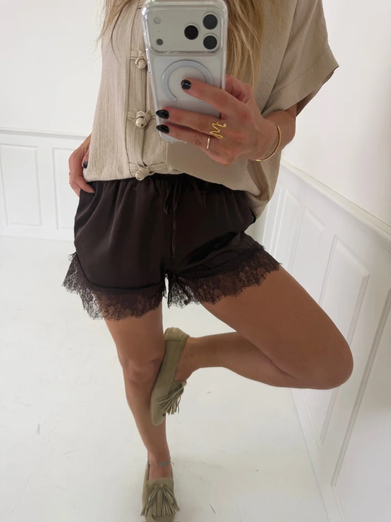 A-Bee - Irene Shorts 37053-1 - Dark Maroon