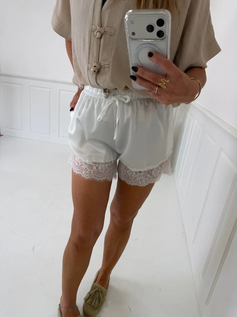 A-Bee - Irene Shorts 37053-1 - White