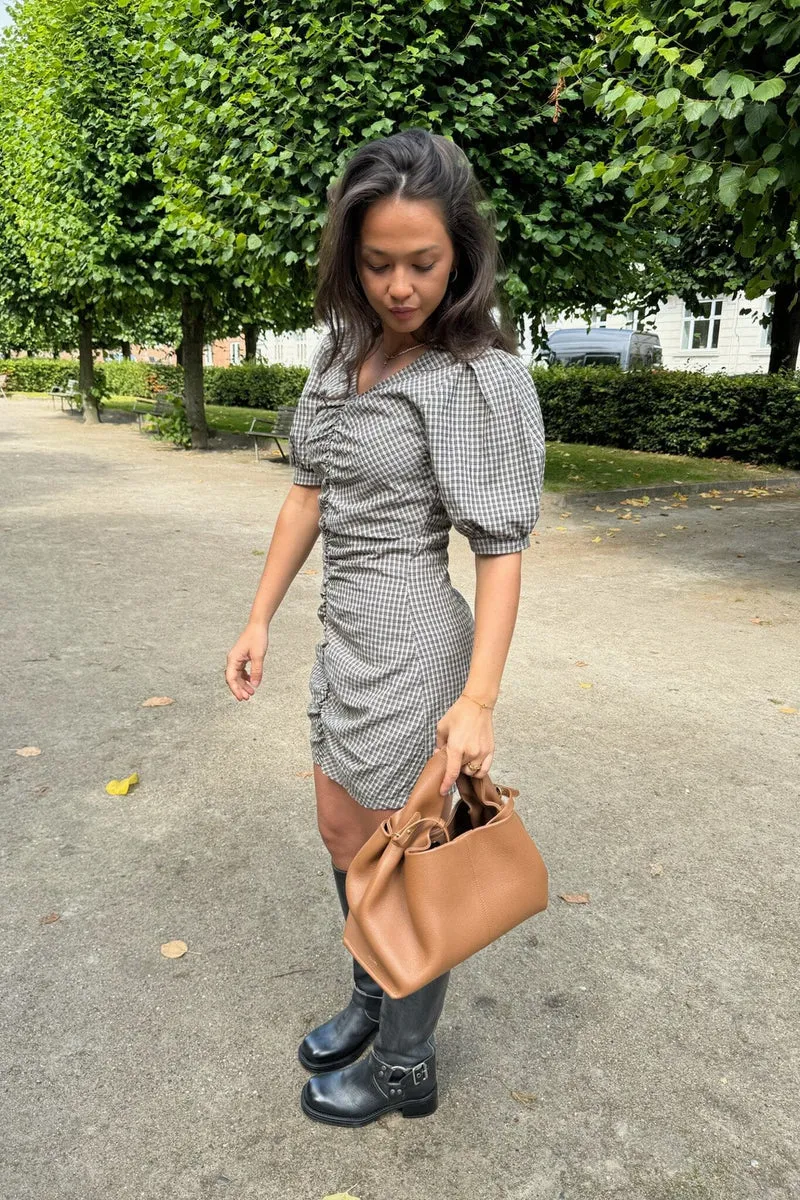 BYIC - Aliceic Dress - bsc Black Small Checks