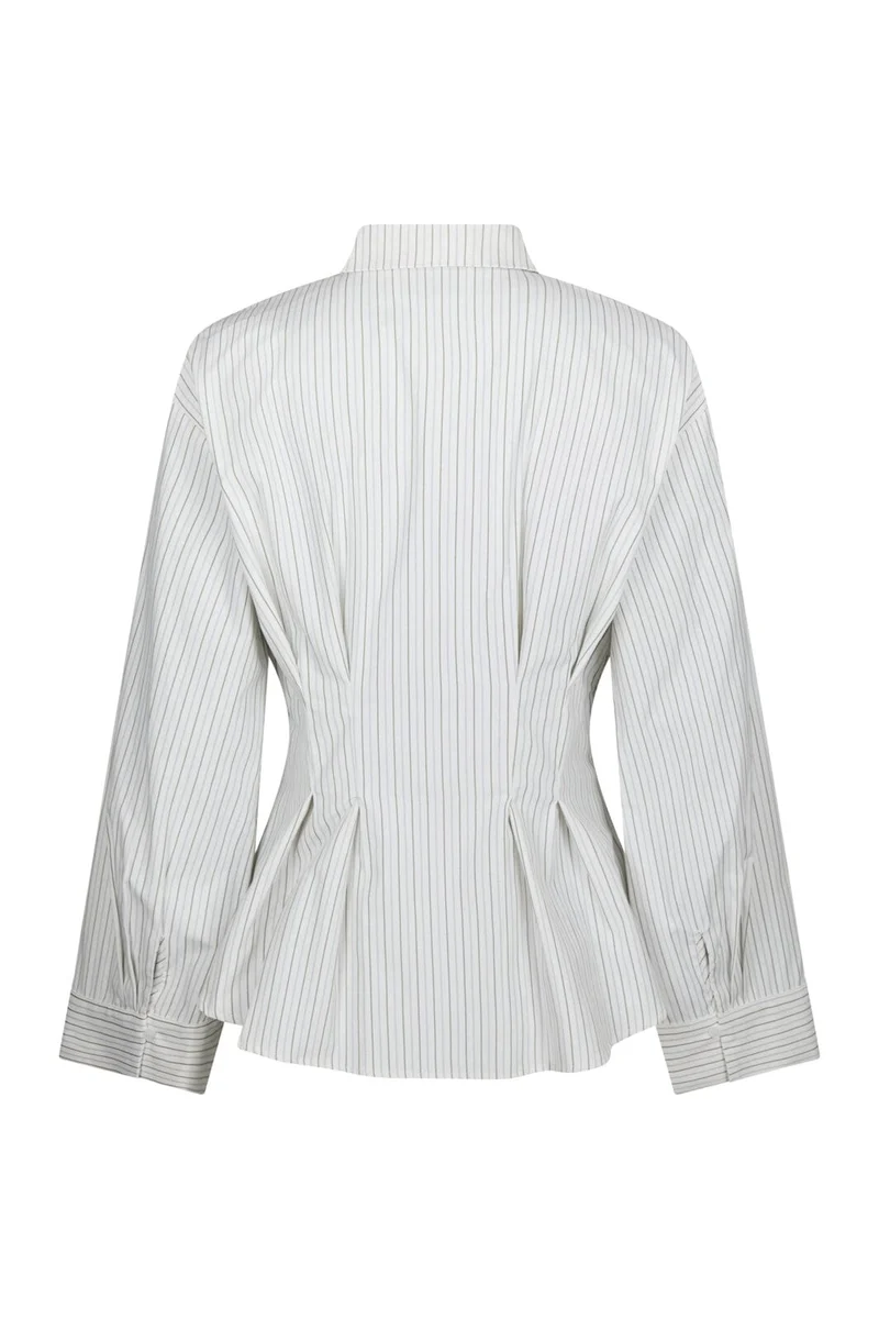 Neo Noir - Lytra Double Stripe Shirt 170120 - 667 - White Stripe