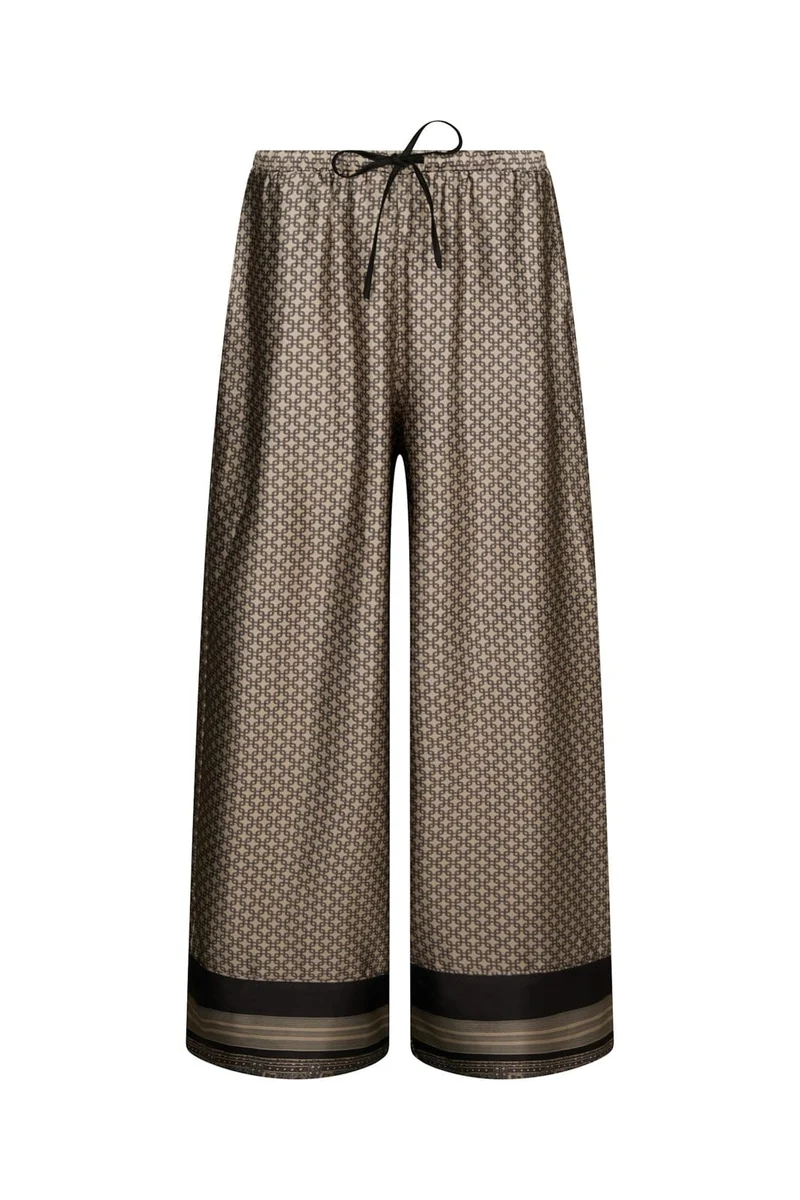 Neo Noir - Sora Pattern Pants 170076 - 123 - Beige