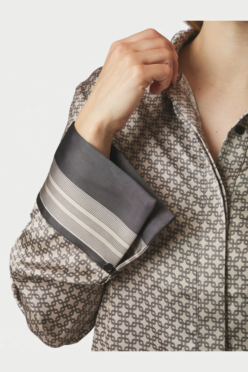 Neo Noir - Mistan Pattern Shirt 170075 - 123 - Beige