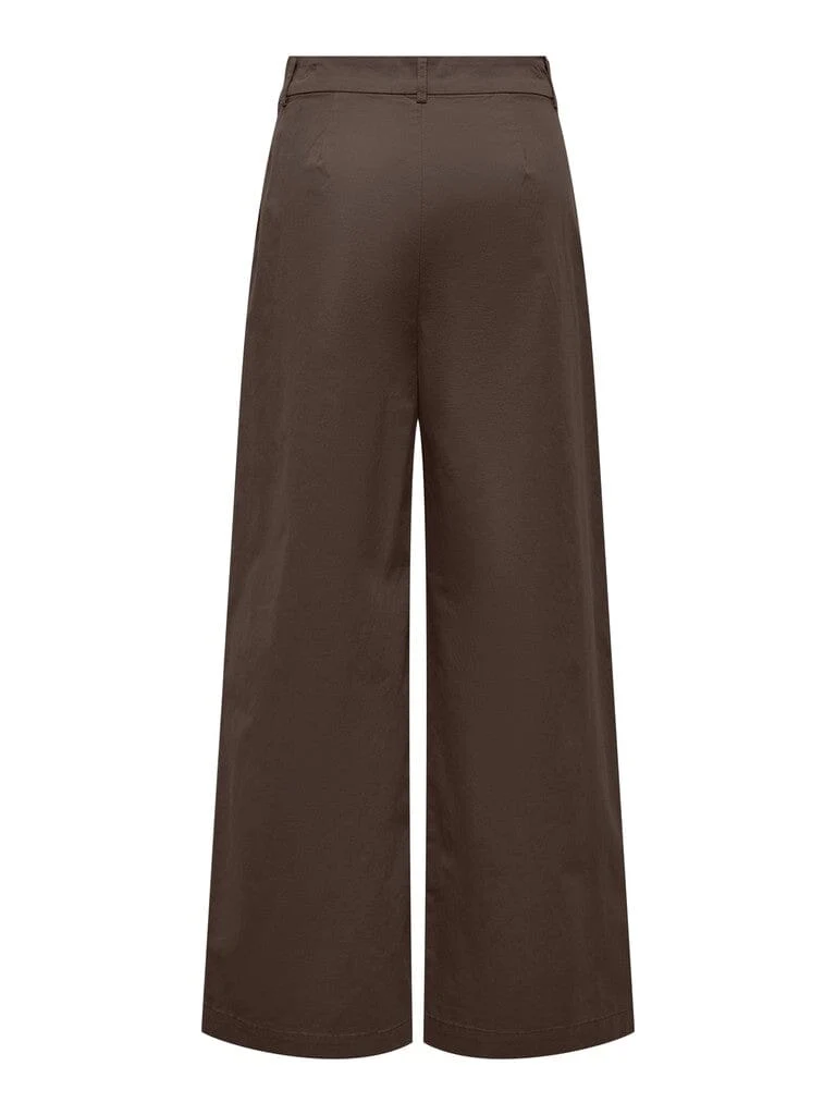Only - Onlliana X Wide Pleat Pant Ox - 5164852 Delicioso