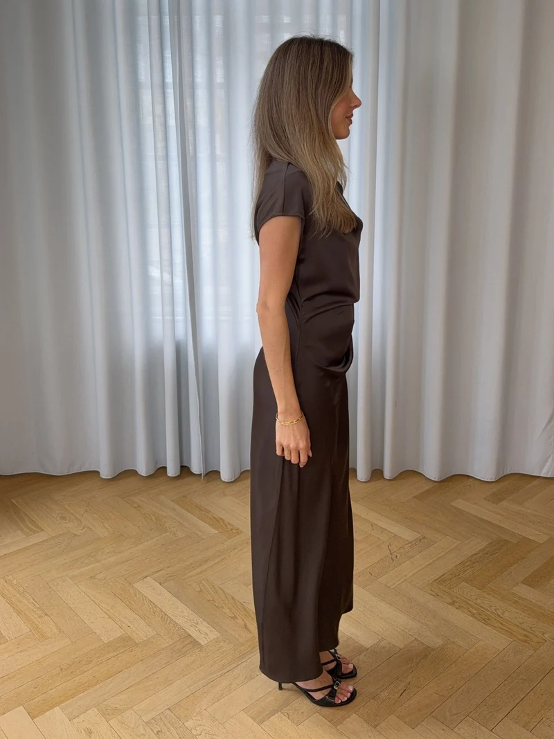 Modström - Tailormd Dress 58386 - 05508 - Seal Brown