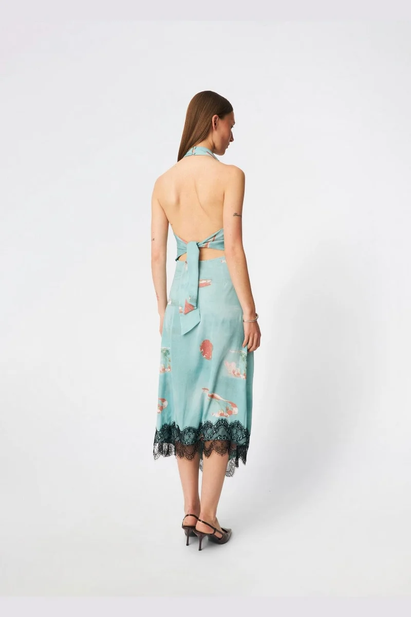Modström - Carinamd Print Dress 59433 - 11631 - Aqua Flower