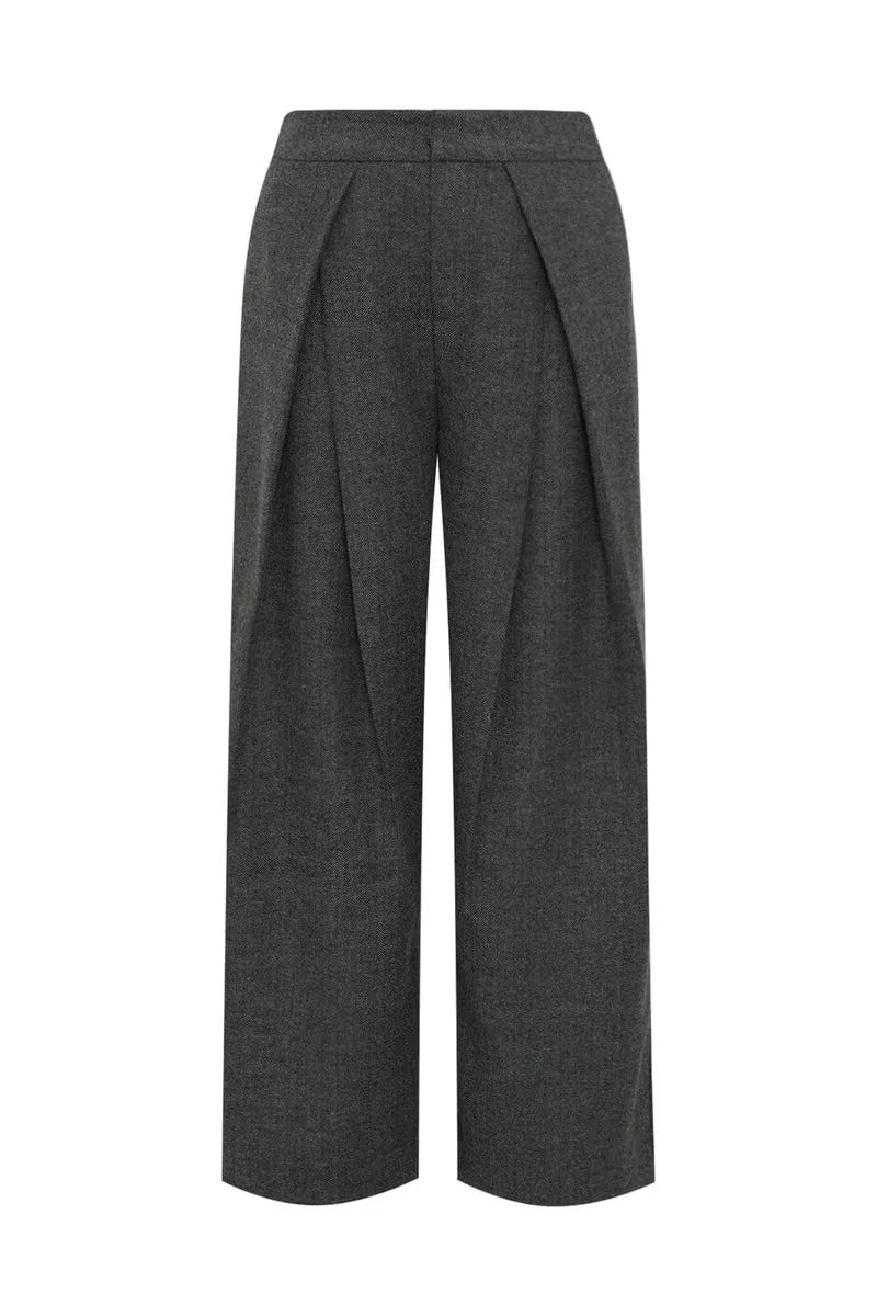 Lollys Laundry - Zolall Pants 26464-2019 - 15 - Dark Grey Melange