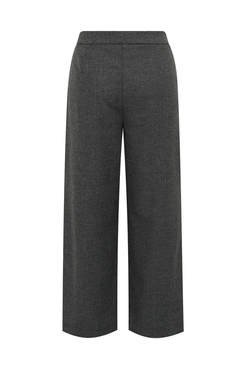 Lollys Laundry - Zolall Pants 26464-2019 - 15 - Dark Grey Melange