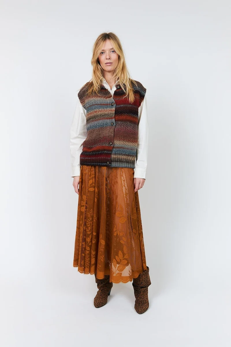 Lollys Laundry - Collinsll Midi Skirt 26493-2035 - 54 - Rust
