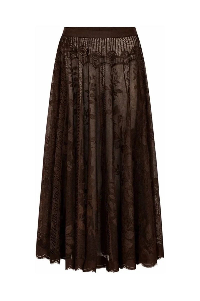 Lollys Laundry - Collinsll Midi Skirt 26493-2035 - 87 - Dark Mokka