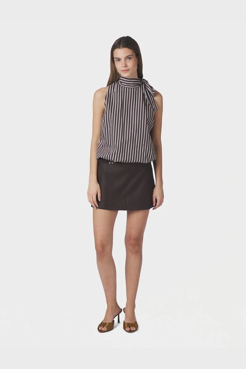 Neo Noir - Isla Skirt 167736 - 676 - Dark Brown