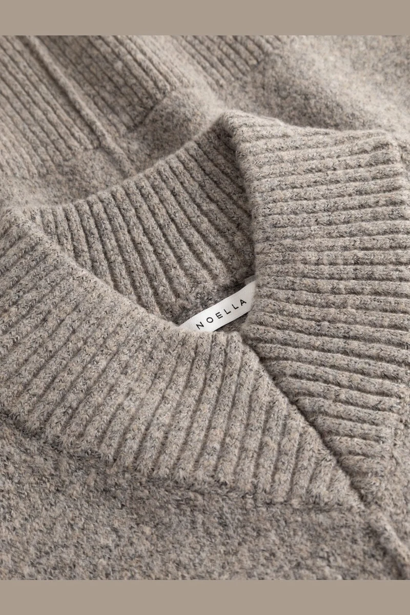 Noella - N-Maidie Knit 16090001 - 1481 - Dark Sand Melange