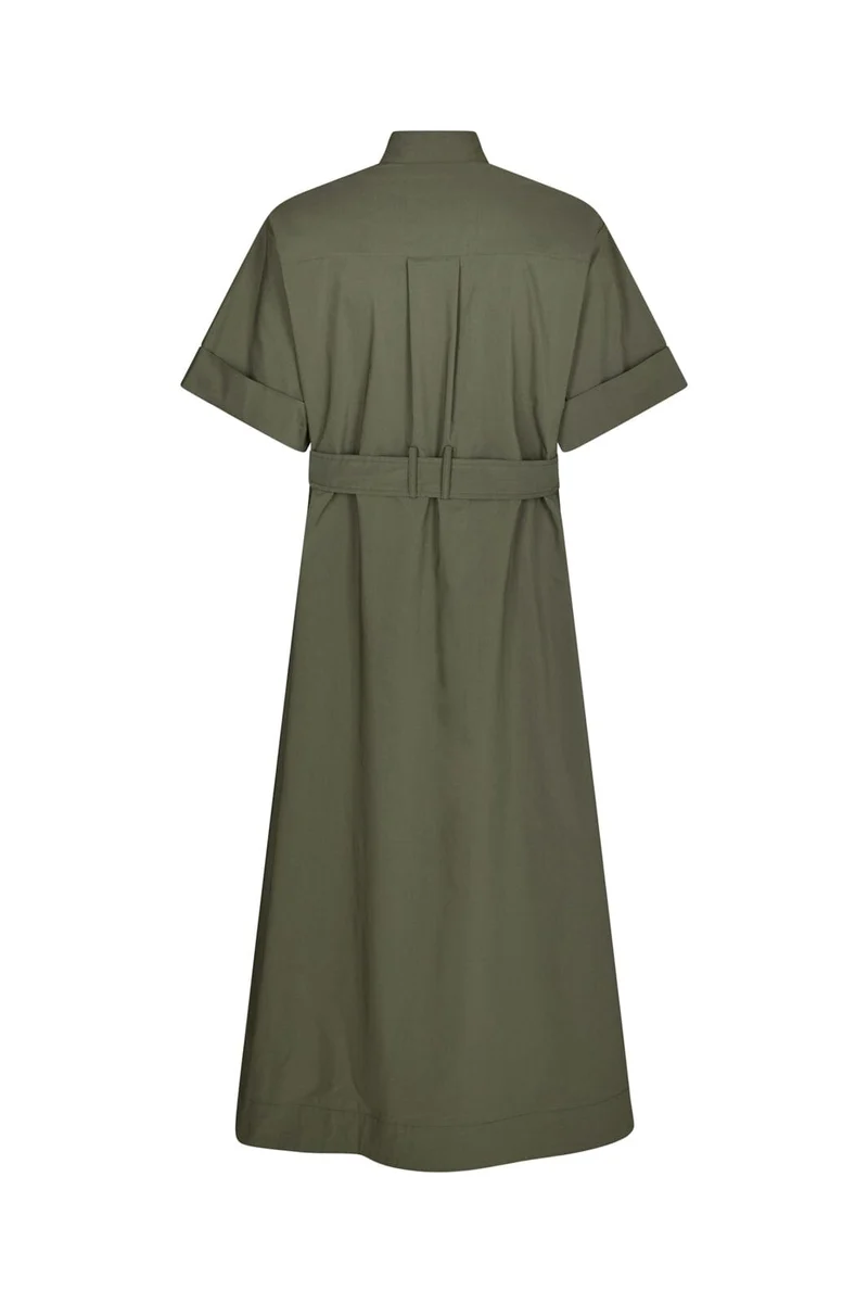 Neo Noir - Cina Poplin Dress 170039 - 151 - Army