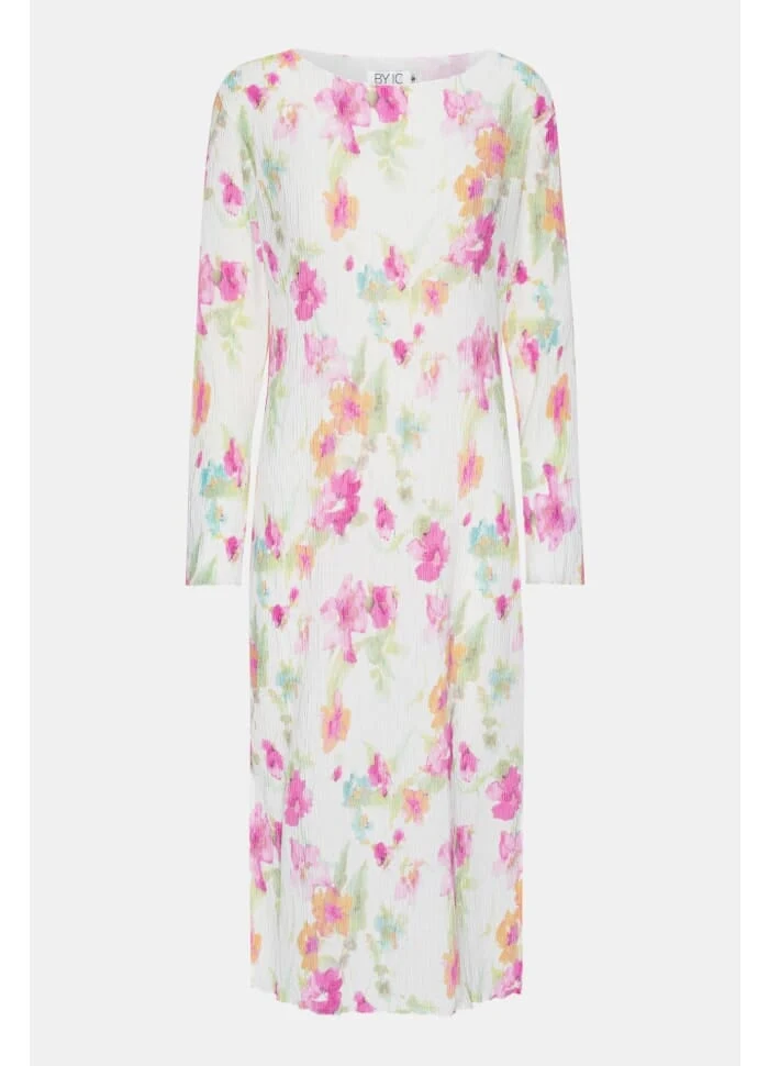 BYIC - Odaic Dress - pfbp Pink Flower Blush Print