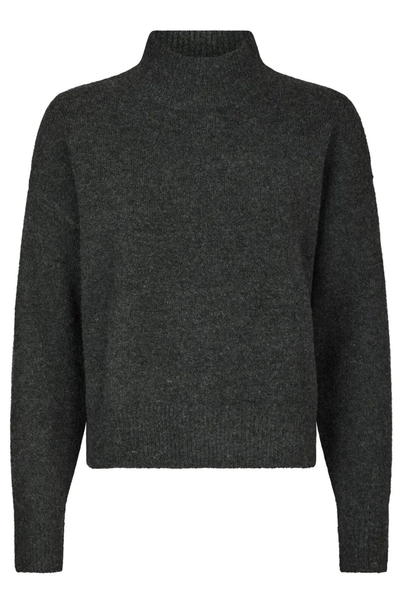 Neo Noir - Paulina Knit Blouse 159703 - 132 - Antracit