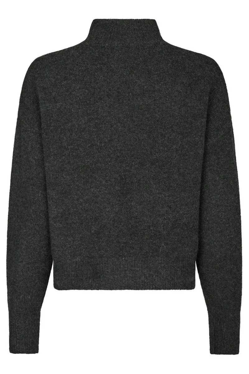 Neo Noir - Paulina Knit Blouse 159703 - 132 - Antracit