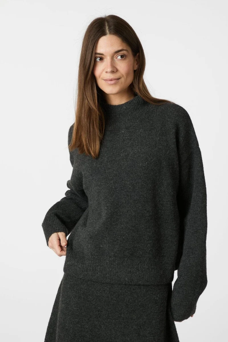 Neo Noir - Paulina Knit Blouse 159703 - 132 - Antracit