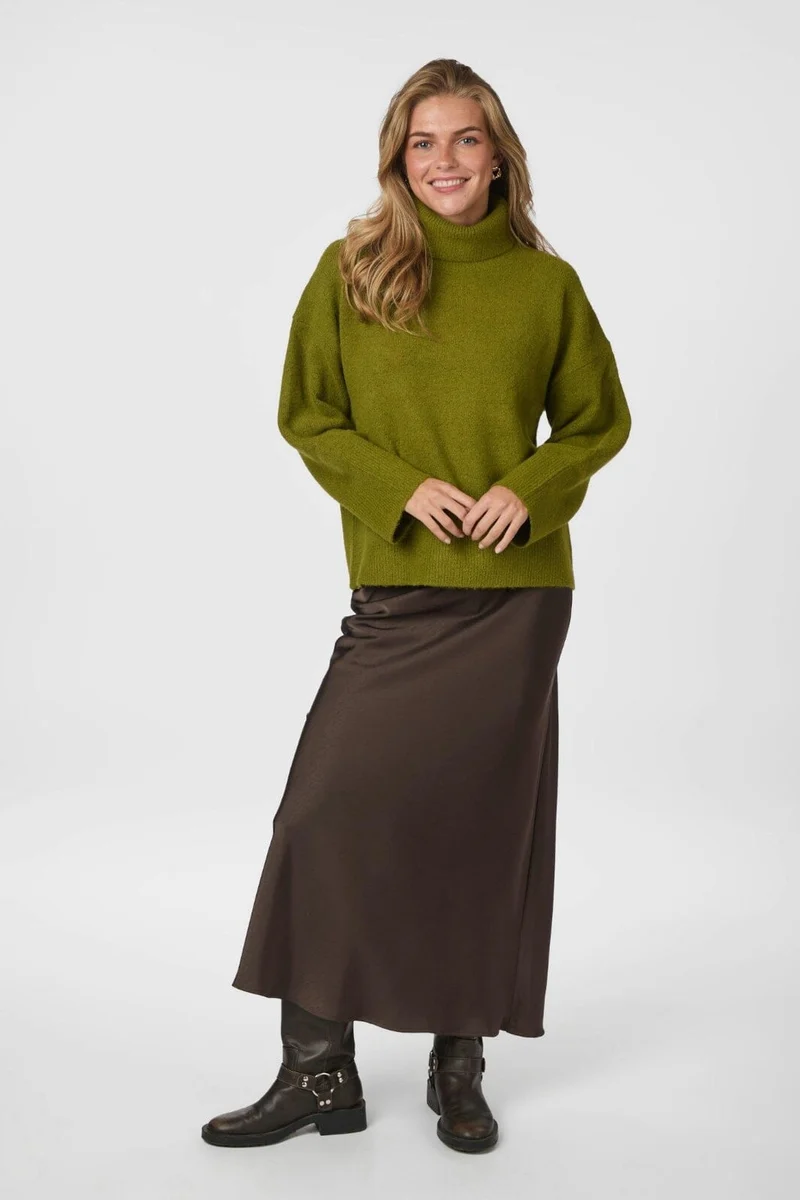 Neo Noir - Naline Knit Blouse 165512 - 340 - Sage Green