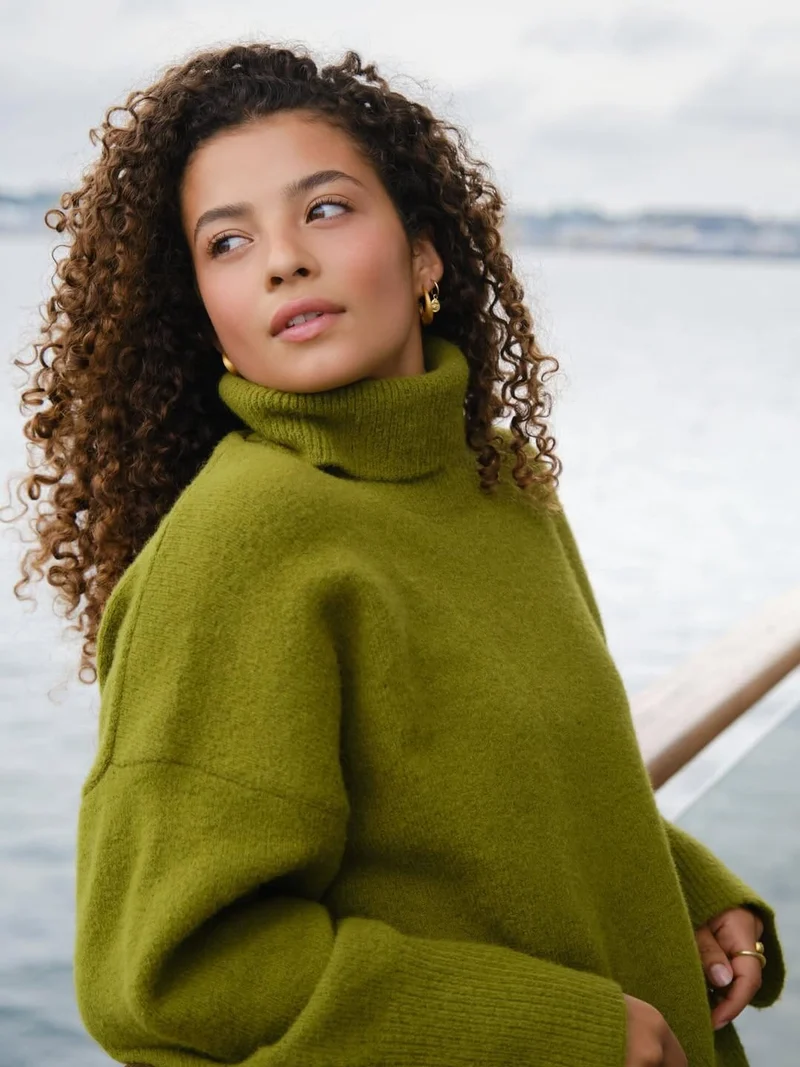 Neo Noir - Naline Knit Blouse 165512 - 340 - Sage Green