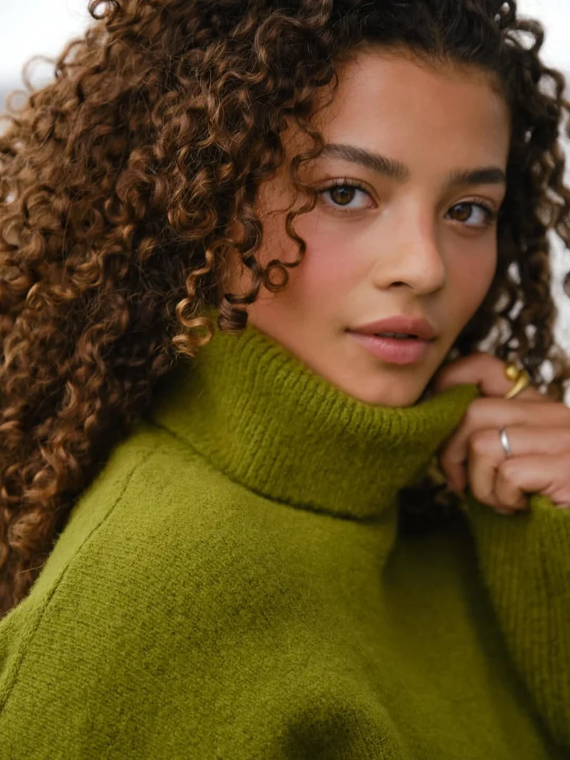 Neo Noir - Naline Knit Blouse 165512 - 340 - Sage Green