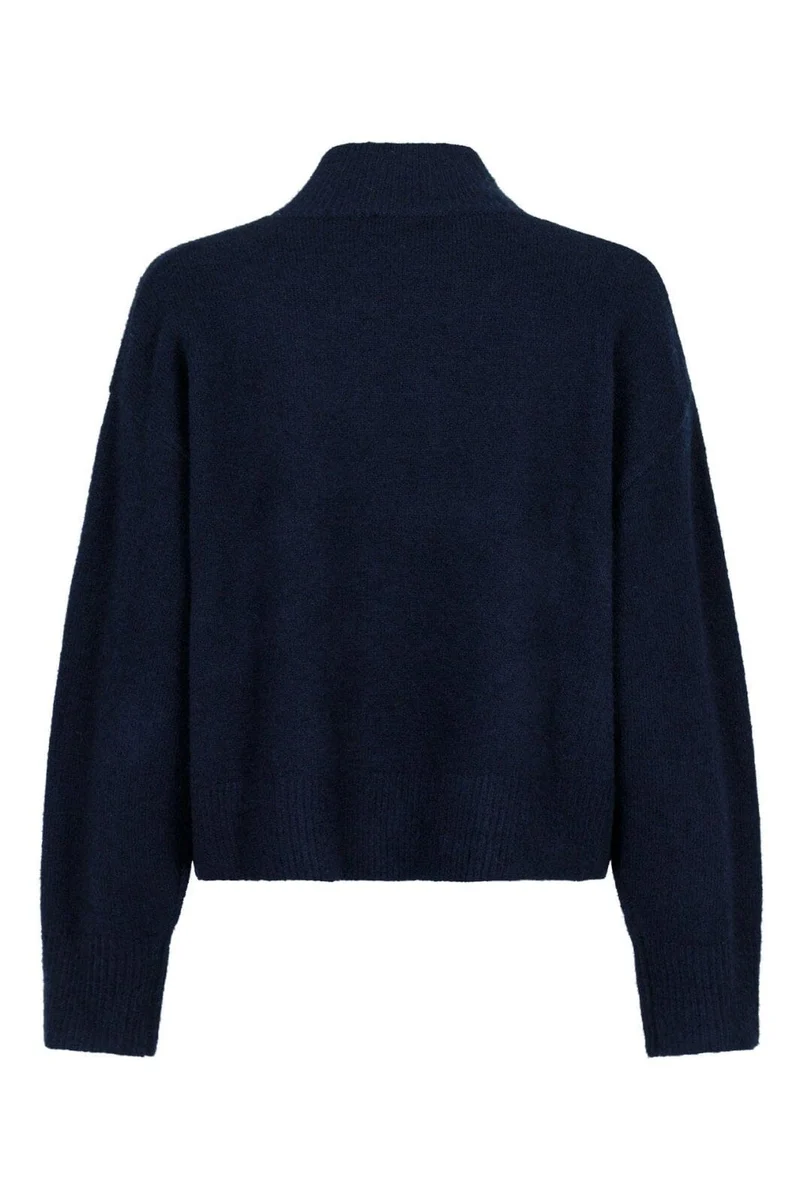Neo Noir - Paulina Knit Blouse - Navy
