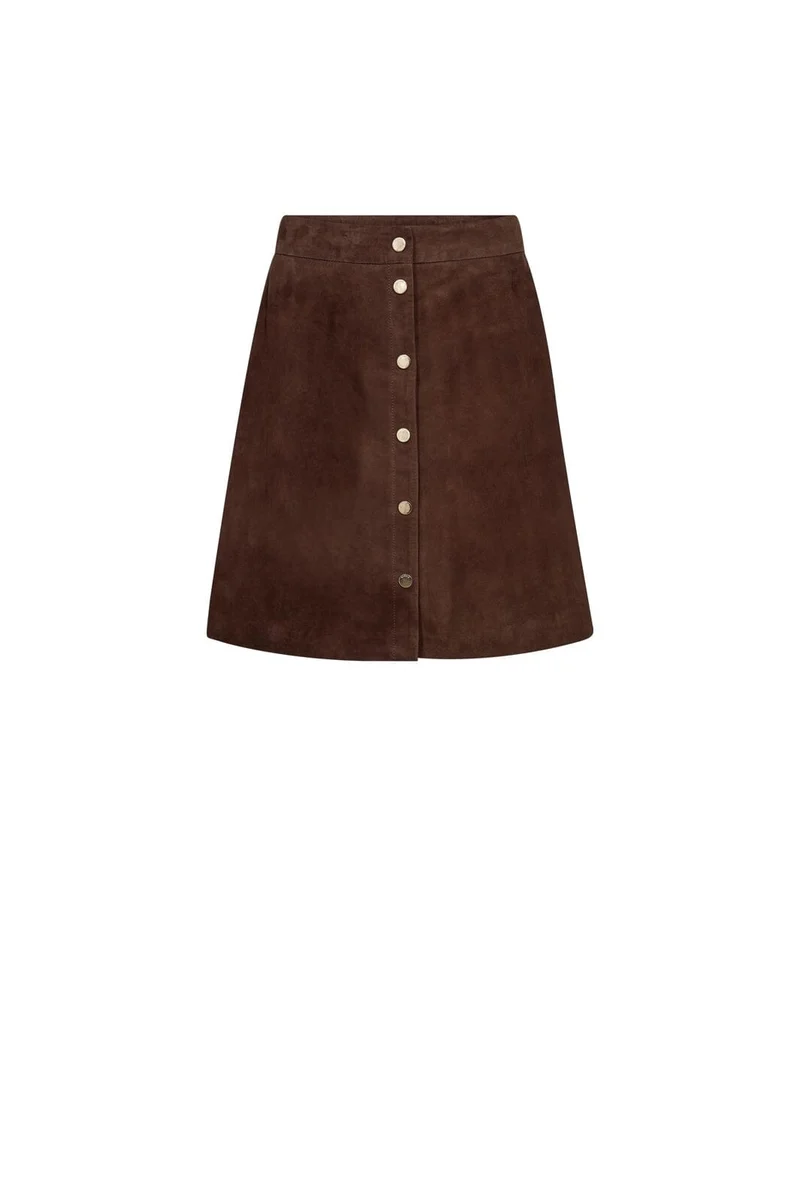 Gossia - Larago Skirt G3067 - Brown Suede