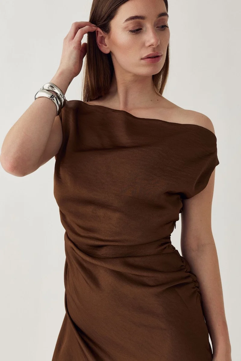 Noella - N-Mignonette Dress 16240003 - 418 - Toffee