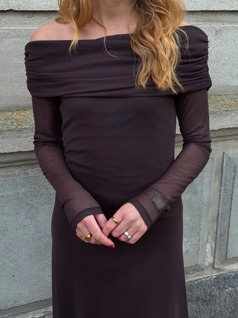 A-View - Kit Dress AV8190 - 194 - Dark Brown