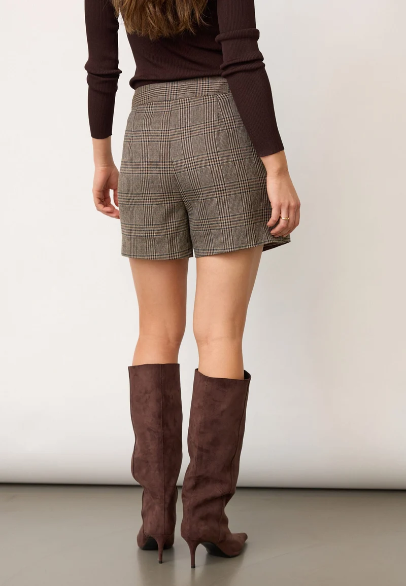 Co´Couture - Veyacc Check Wrap Skort 500141 - 20002 - Brown