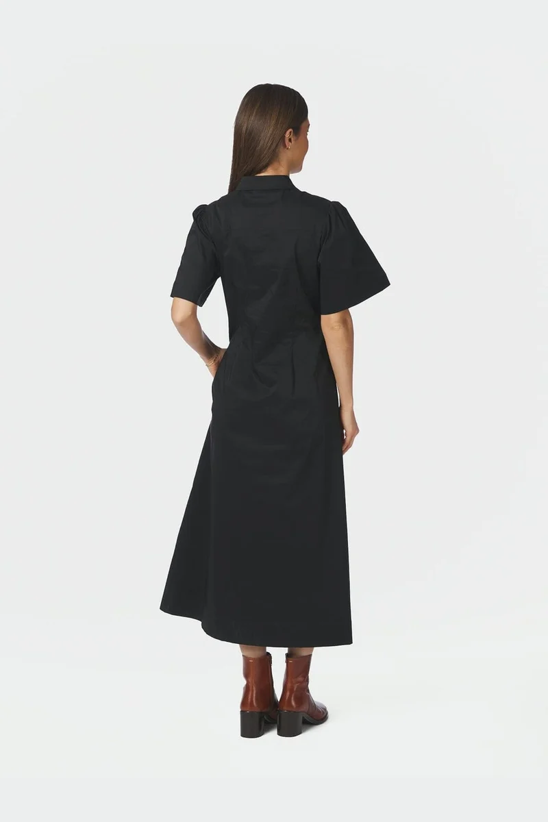 Neo Noir - Baia Poplin Dress 165343 - 100 - Black