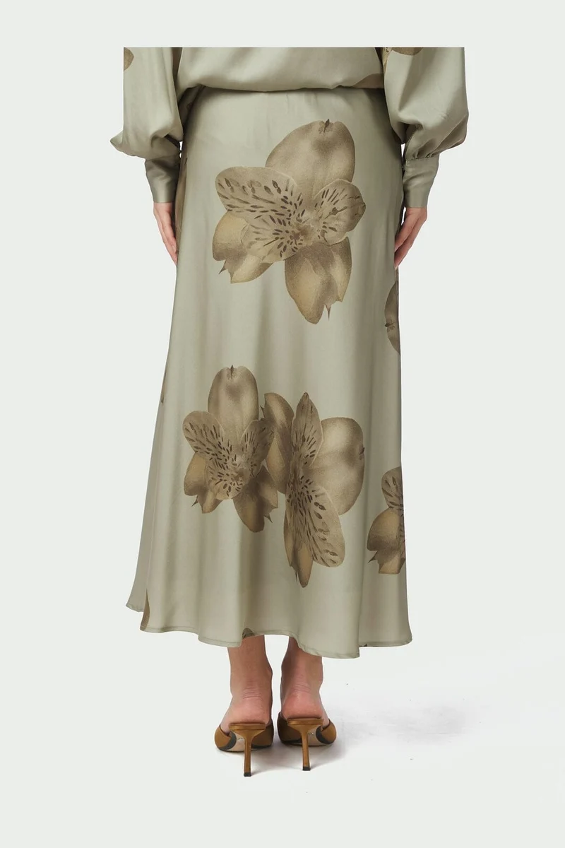 Neo Noir - Bovary Misty Orchid Skirt 168285 - 627 - Smoke Green