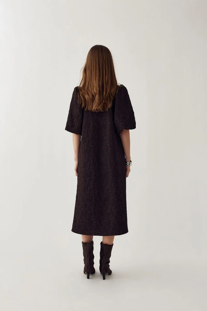 Noella - N-Pastis Long Dress 14840001 - 674 - Chocolate