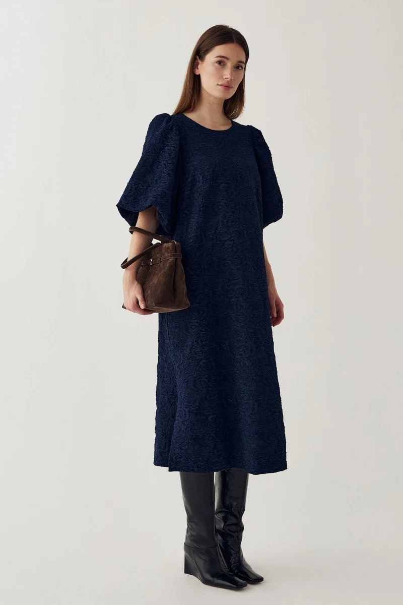 Noella - N-Pastis Long Dress 14840001 - 1213 - Navy Blue