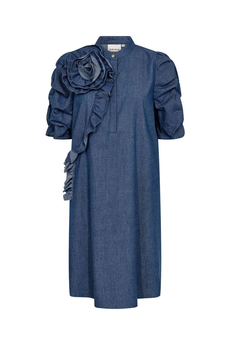 Gossia - Miljago Jo Dress G3388 - Denim Chambrey